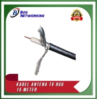 Kabel Antena TV Cable RG6 Jack Konektor 15 Meter