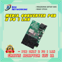 Media Converter 2 Port FO 1 Port Lan 10/100 Board