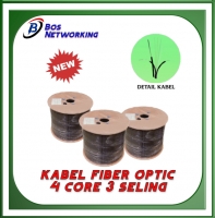 Kabel Fiber Optic Dropcore 4 Core 3 Seling FTTH