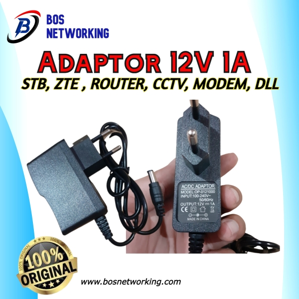 Adaptor HTB ZTE Cctv Modem Router 12V 1A