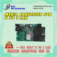 Media Converter 2 Port FO 1 Port Lan 10/100 Board