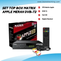 Set Top Box Matrix Apple Merah DVB-T2