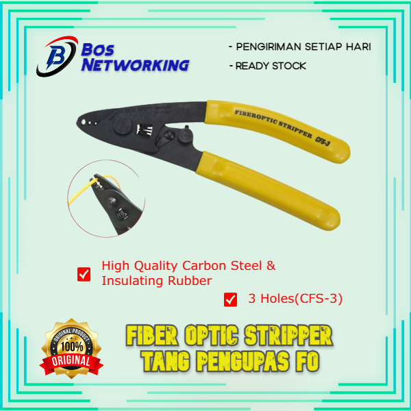 Tang Pengupas FO 3 Lubang Fiber Optic Stripper CFS