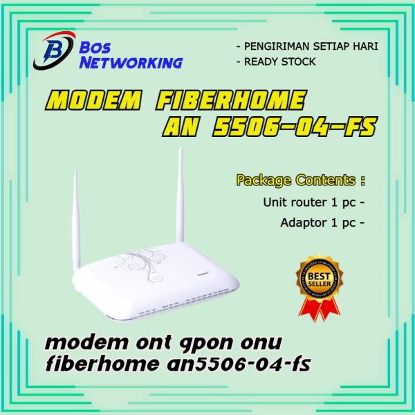 Modem ONT GPON ONU Fiberhome AN 5506-04-FS