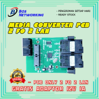 Media Converter 2 Port FO 2 Port Lan 10/100 Board