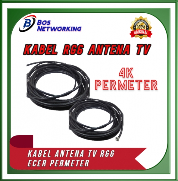 Kabel Antena TV Cable RG6 Jack Konektor