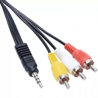 Kabel RCA AV 1 In 3 Out Jack 3,5 mm