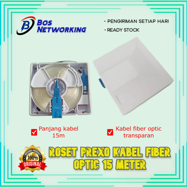 Roset Prexo Prekso Kabel Fiber Optic Transparan 15