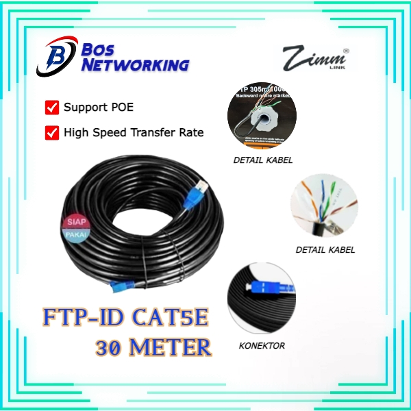 Zimmlink Kabel LAN CAT 5e Outdoor 30 meter