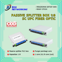 Passive Splitter Box 1:8 PLC Box SC UPC Fiber Opti