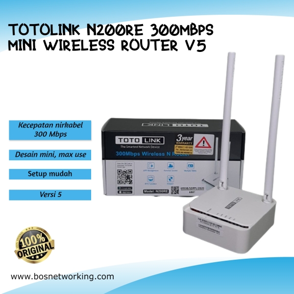 TOTOLINK N200RE 300Mbps Mini Wireless Router V5