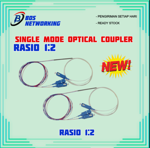 Rasio 1:2 Single Mode Optical Coupler