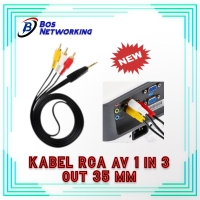 Kabel RCA AV 1 In 3 Out Jack 3,5 mm