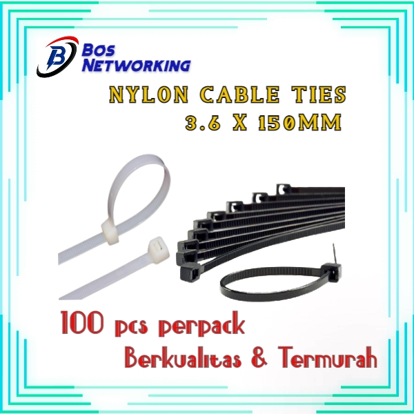 Kabel Ties Cable Ties Ukuran 3.6 x 150 mm