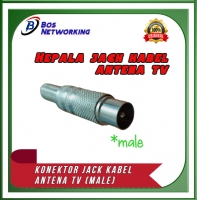 Jack Kabel Antena TV Male Besi Konektor